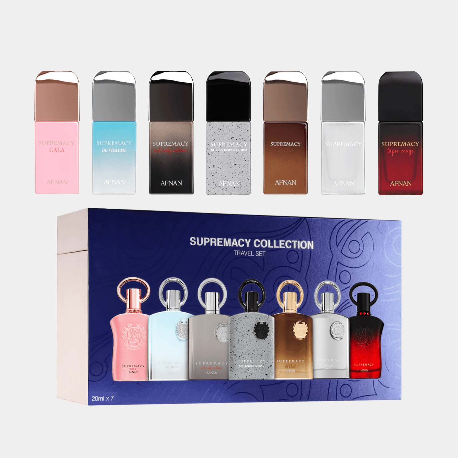 Afnan Supremacy Collection Travel Set – 7 × 20ml