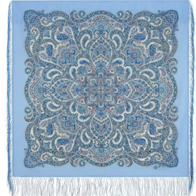 Shawl Wool "Blue Paradise"