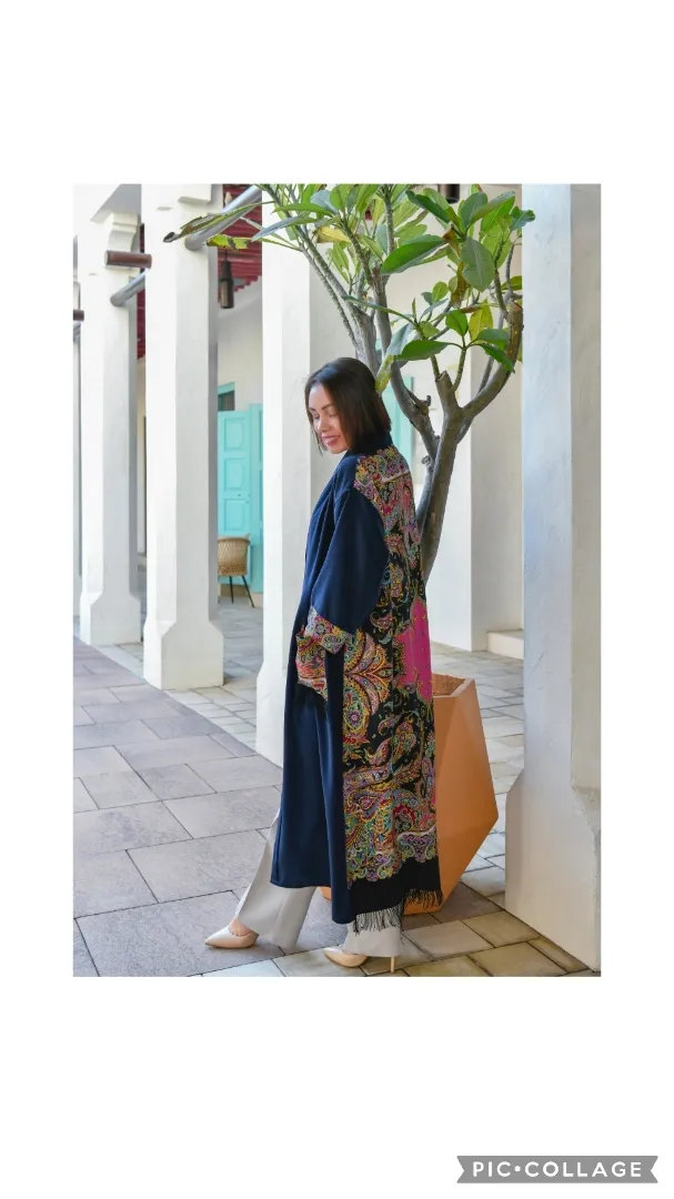 Silk Modern Abaya " Arabian Night"