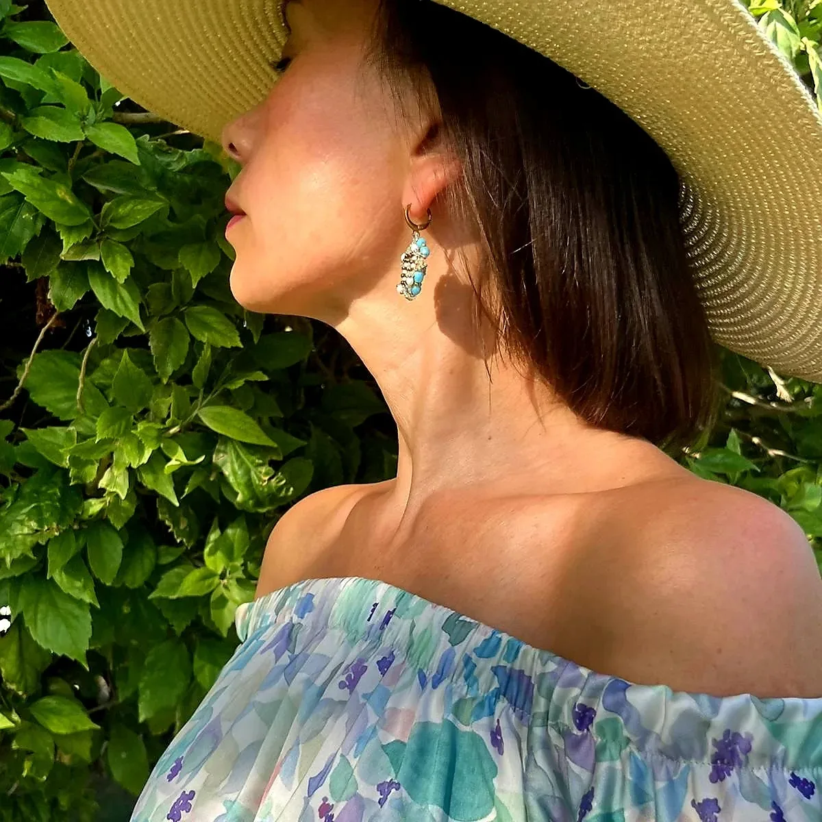 Dress Retro  Summer Blue