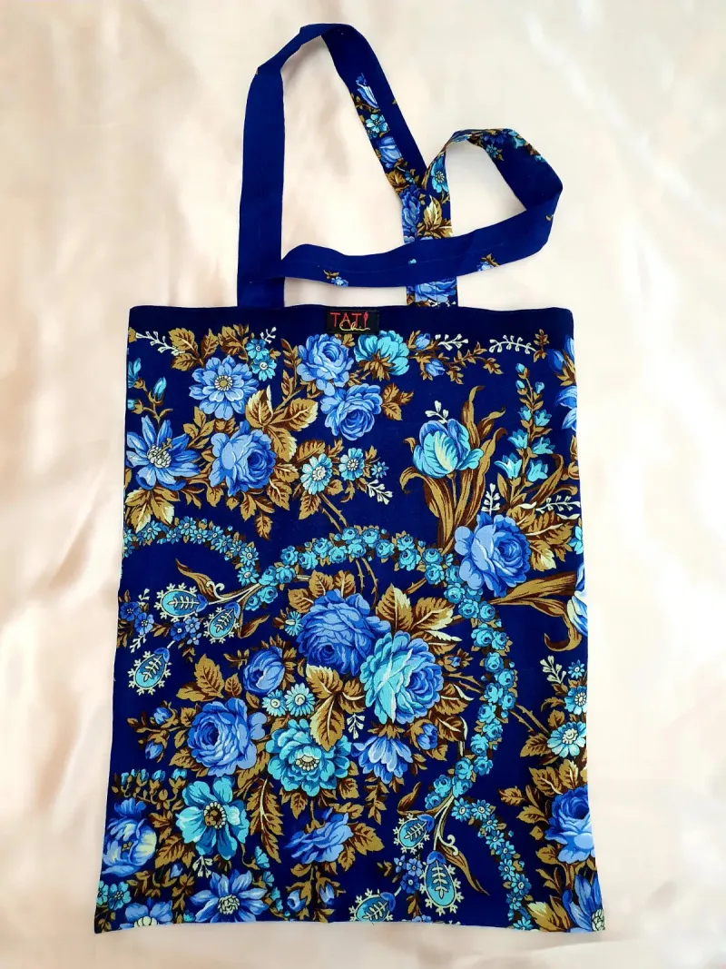 Totte Bag  "Blue Roses